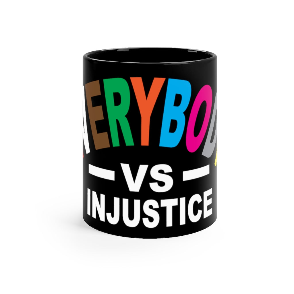 Tinfoil Everybody VS Injustice Black mug 11oz