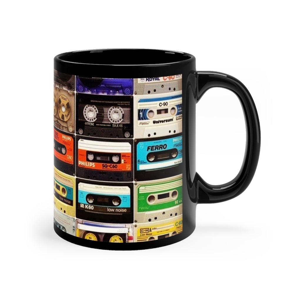 Tinfoil Cassette Black mug 11oz