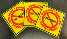 NO Carjacking Car Magnet