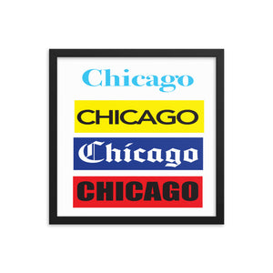 Chicago Newspaper Framed Poster