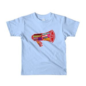 Tinfoil Megaphone Short sleeve kids t-shirt