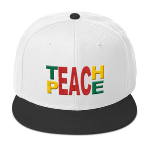 Tinfoil Teach Peace Snapback Hat