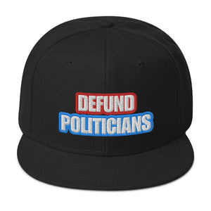 Tinfoil Defund Politicians Snapback Hat