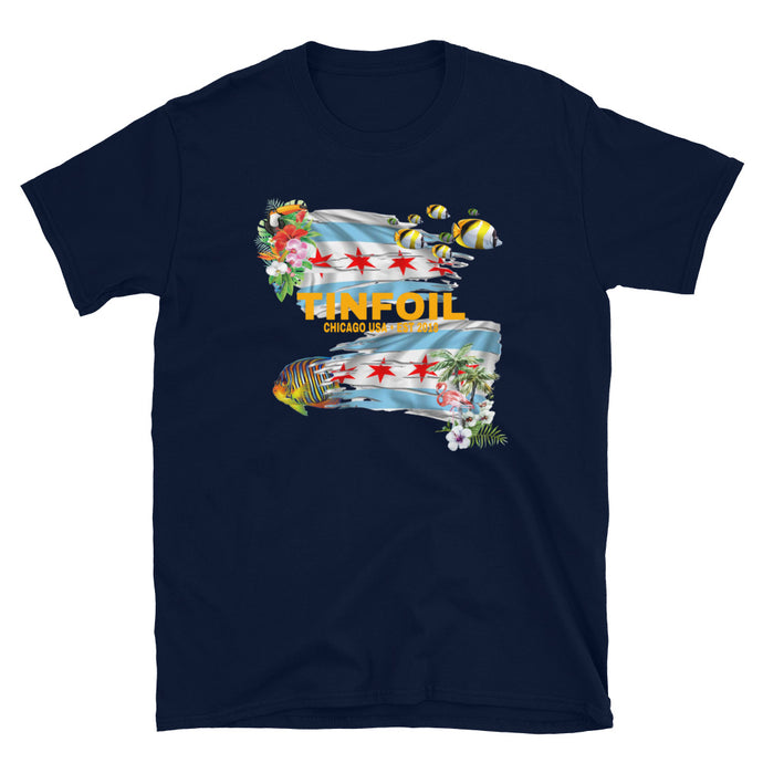 Tinfoil City Island Short-Sleeve Unisex T-Shirt