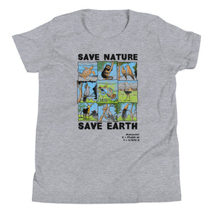 Nunchuks Save Nature Save Earth Unisex Youth Tee