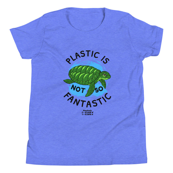 Nunchucks Plastic is Not So Fantastic Unisex Youth Short Sleeve T-Shirt